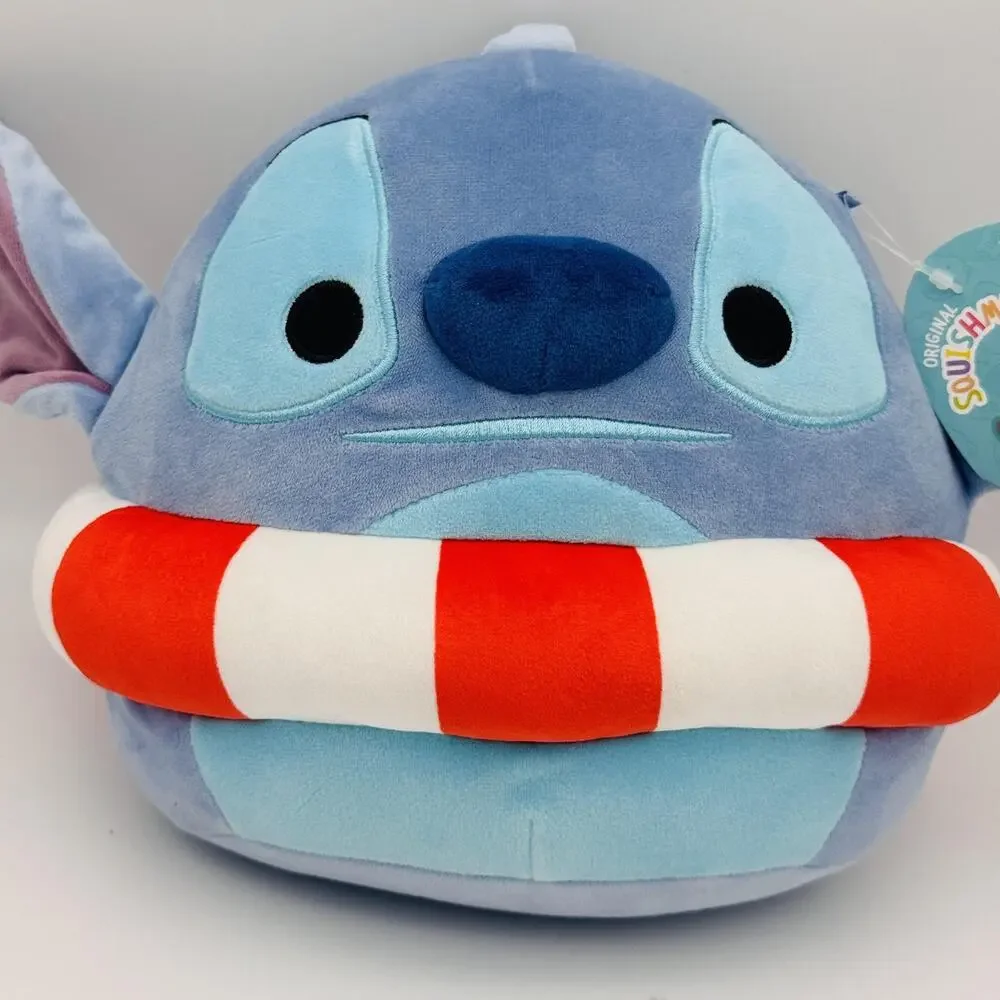 Disney Squishmallows Stitch Plush Stuffed Animal Lilo & Stitch Life Preserver